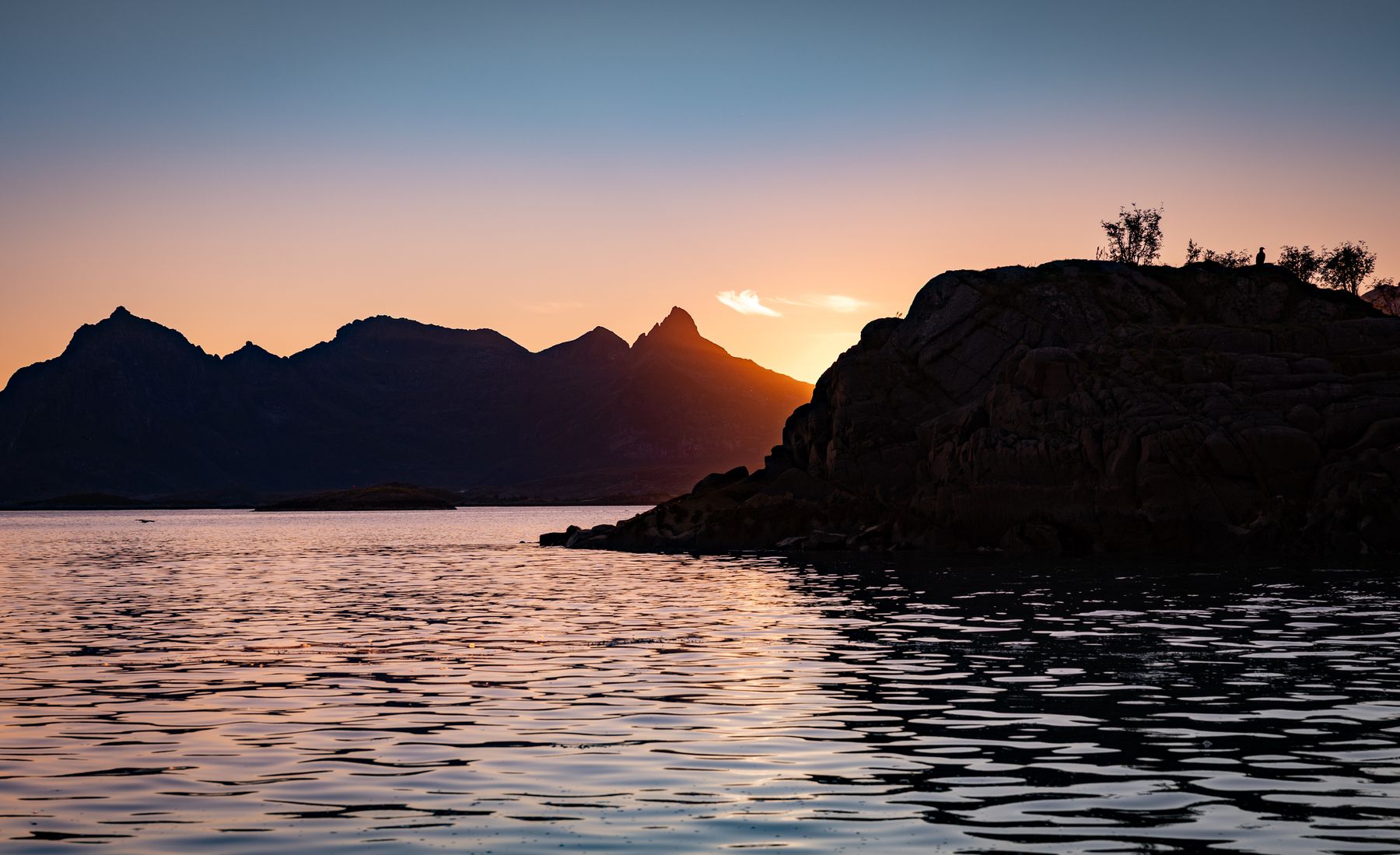 RIB Boat POV, Cruising at Sunset in the Lofoten Islands